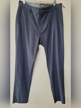 Linksoul Boardwalker Chino Pants Mens 35Sx30 Blue Golf Performance Lightweight